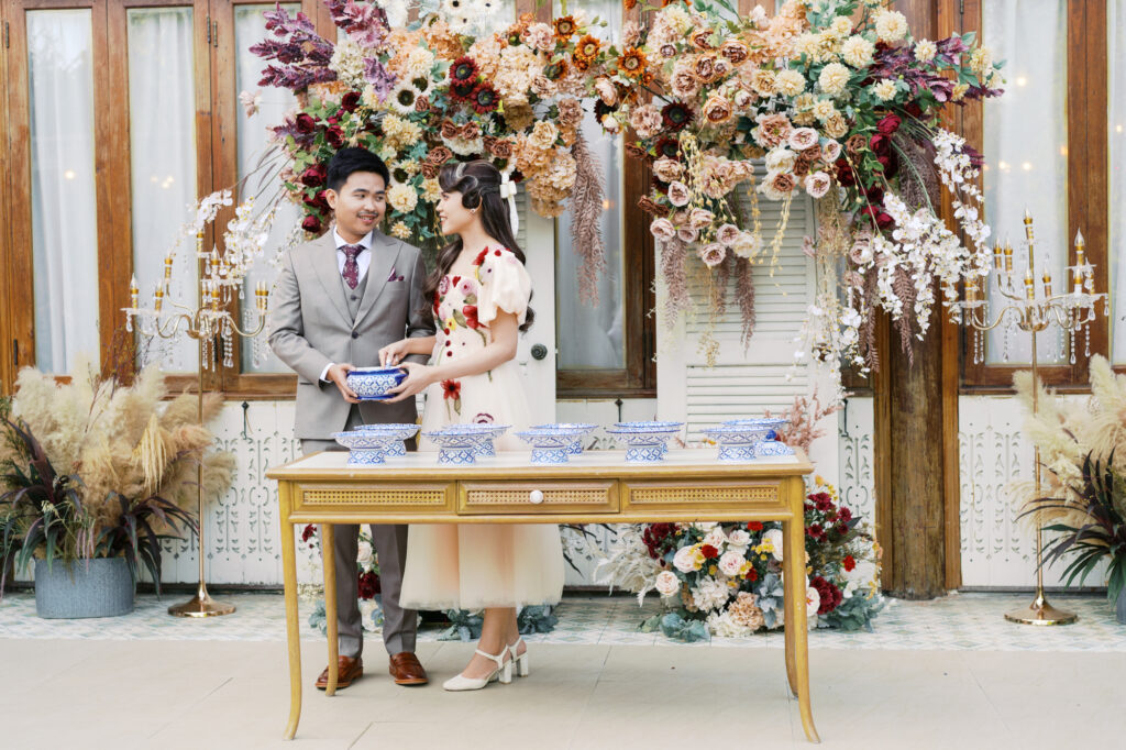 thai wedding photo at Maison de Mamie wedding venue, garden wedding, Thai wedding ceremony, Thailand wedding destination,
Thailand wedding venue, vintage wedding