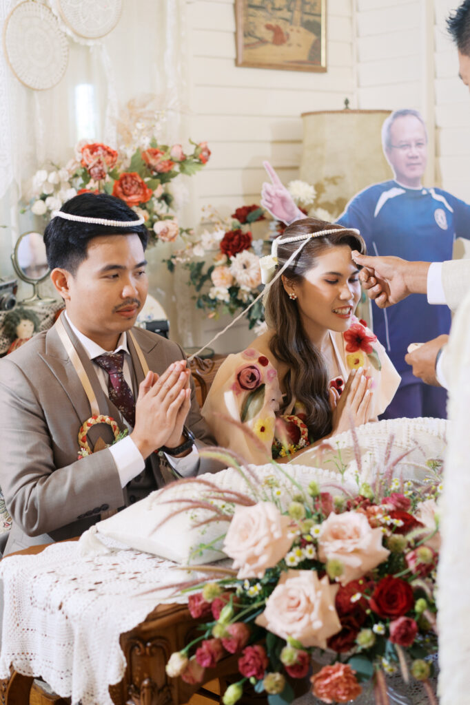 thai wedding photo at Maison de Mamie wedding venue, garden wedding, Thai wedding ceremony, Thailand wedding destination,
Thailand wedding venue, vintage wedding