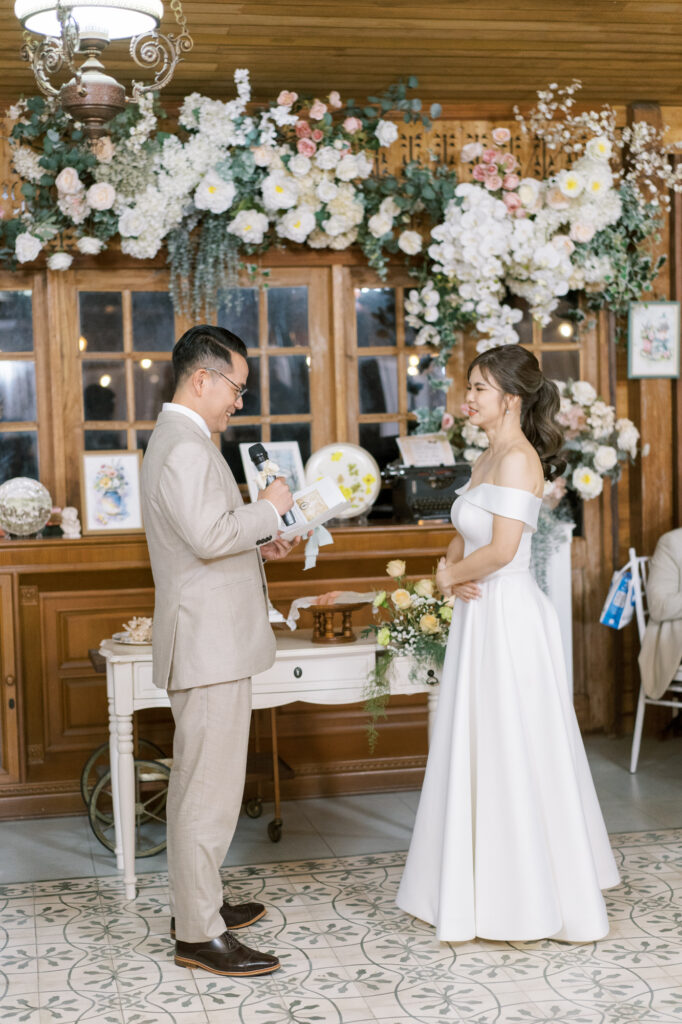 thai wedding photo at Maison de Mamie wedding venue, garden wedding, Thai wedding ceremony, Thailand wedding destination,
Thailand wedding venue