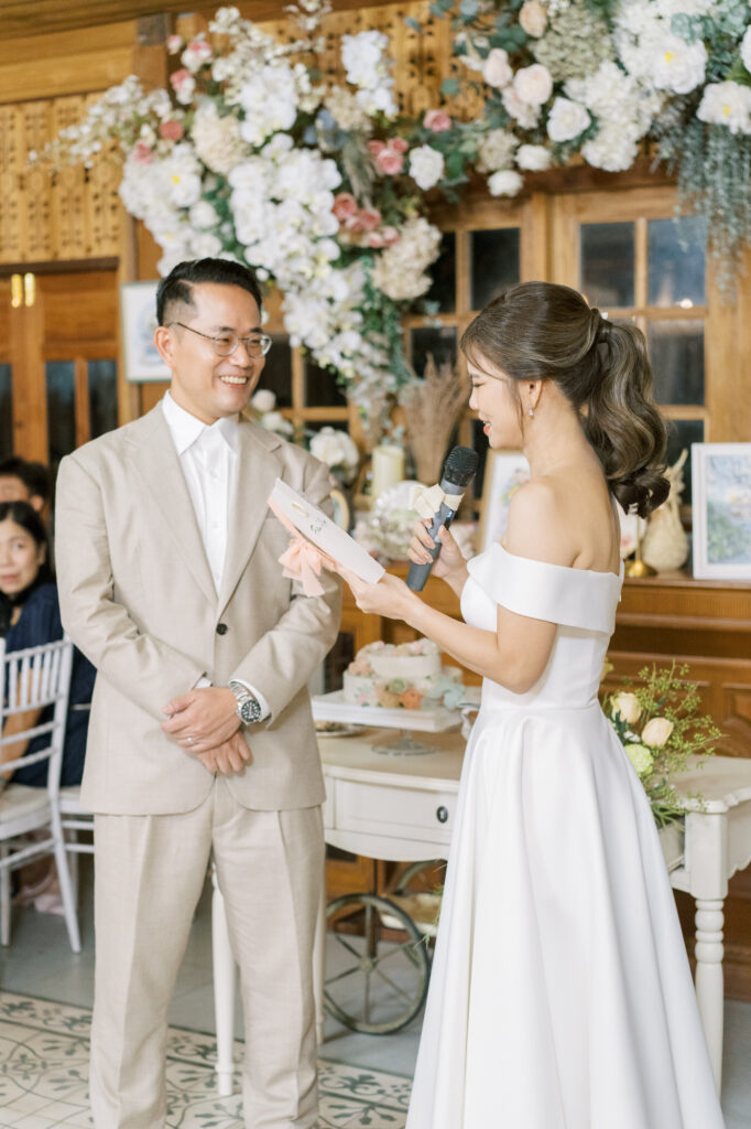 thai wedding photo at Maison de Mamie wedding venue, garden wedding, Thai wedding ceremony, Thailand wedding destination,
Thailand wedding venue