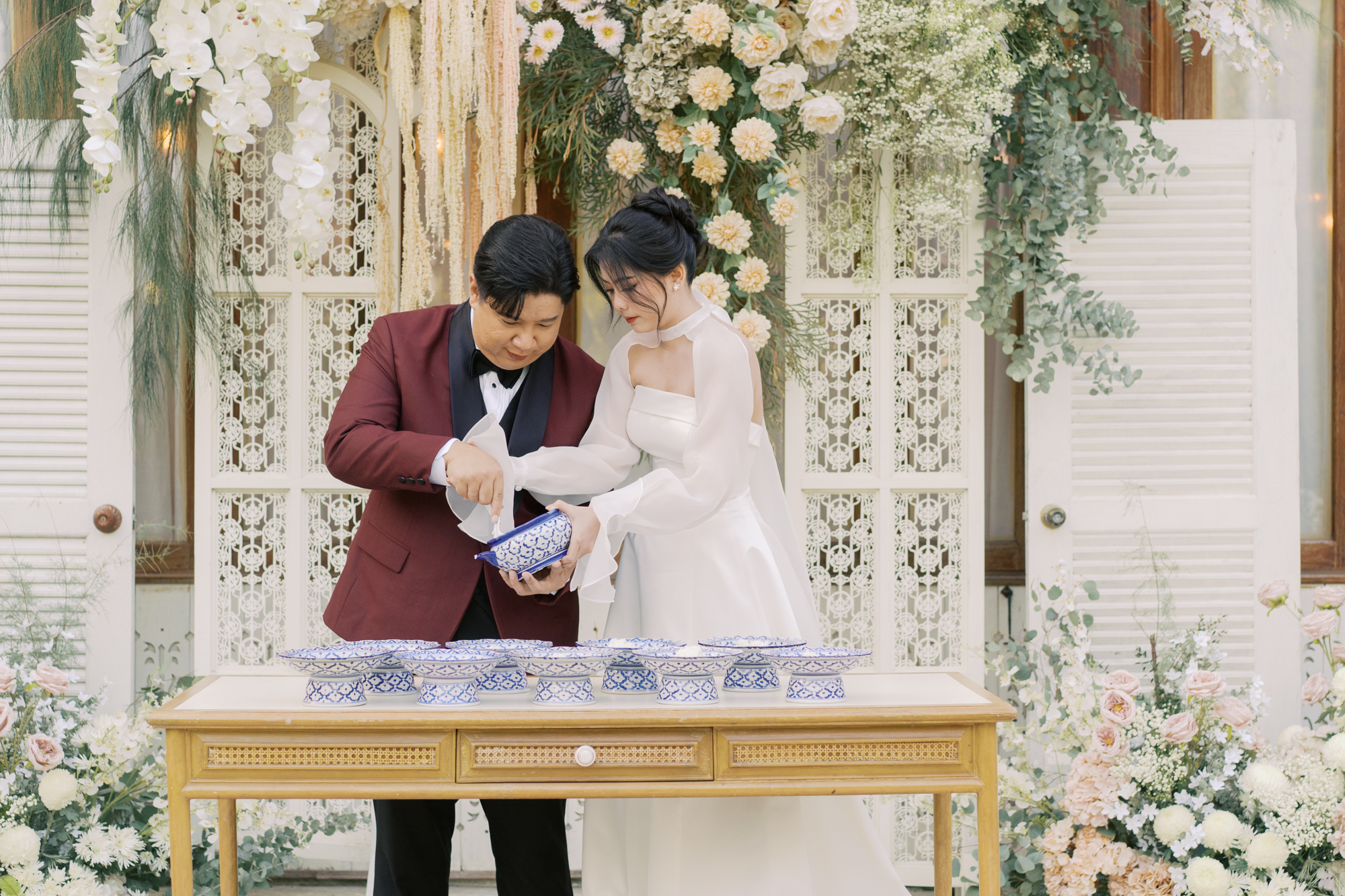 thai wedding photo at Maison de Mamie wedding venue