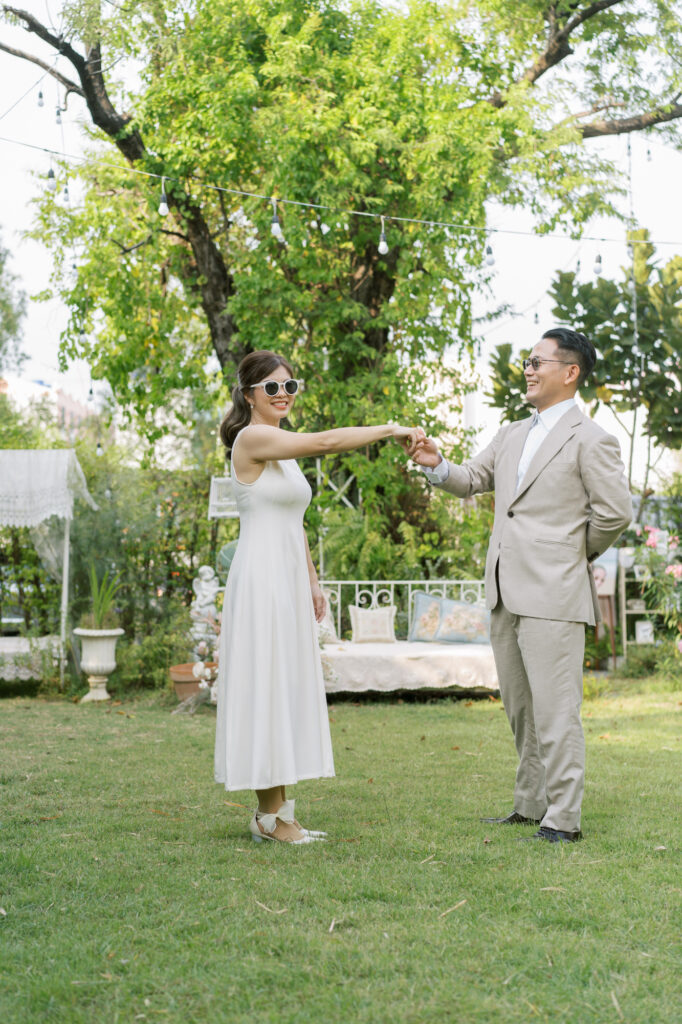 thai wedding photo at Maison de Mamie wedding venue, garden wedding, Thai wedding ceremony, Thailand wedding destination,
Thailand wedding venue