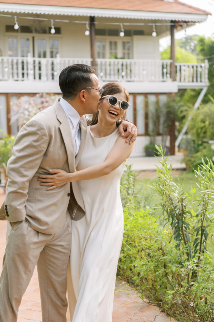 thai wedding photo at Maison de Mamie wedding venue, garden wedding, Thai wedding ceremony, Thailand wedding destination,
Thailand wedding venue