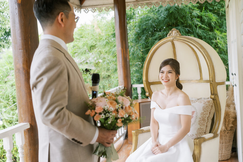 thai wedding photo at Maison de Mamie wedding venue, garden wedding, Thai wedding ceremony, Thailand wedding destination,
Thailand wedding venue