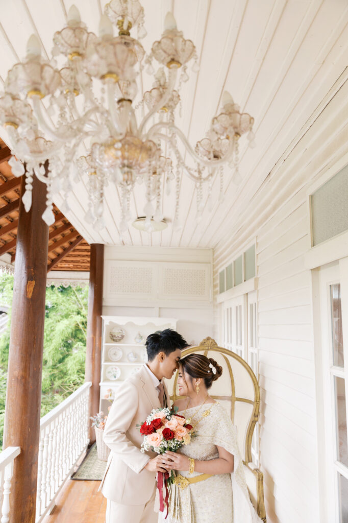 thai wedding photo at Maison de Mamie wedding venue, garden wedding, Thai wedding ceremony, Thailand wedding destination,
Thailand wedding venue, vintage wedding