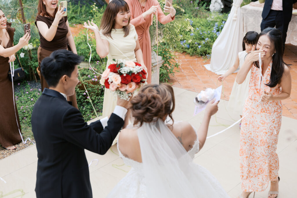 thai wedding photo at Maison de Mamie wedding venue, garden wedding, Thai wedding ceremony, Thailand wedding destination,
Thailand wedding venue, vintage wedding