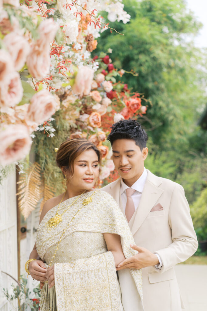 thai wedding photo at Maison de Mamie wedding venue, garden wedding, Thai wedding ceremony, Thailand wedding destination,
Thailand wedding venue, vintage wedding