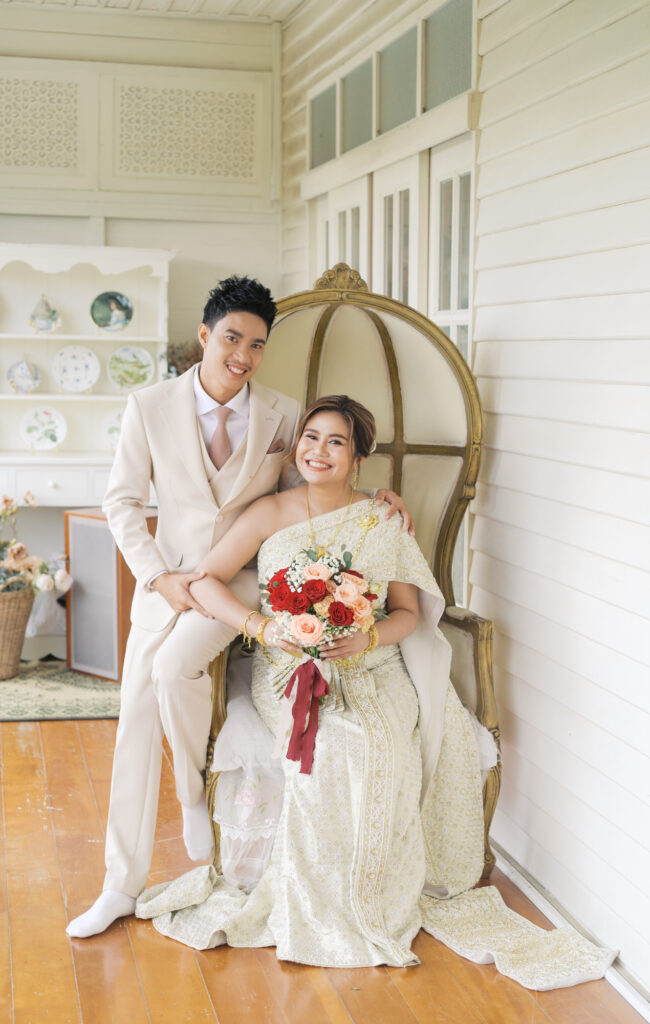 thai wedding photo at Maison de Mamie wedding venue, garden wedding, Thai wedding ceremony, Thailand wedding destination,
Thailand wedding venue, vintage wedding