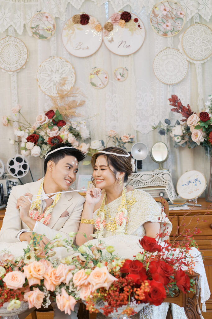thai wedding photo at Maison de Mamie wedding venue, garden wedding, Thai wedding ceremony, Thailand wedding destination,
Thailand wedding venue, vintage wedding