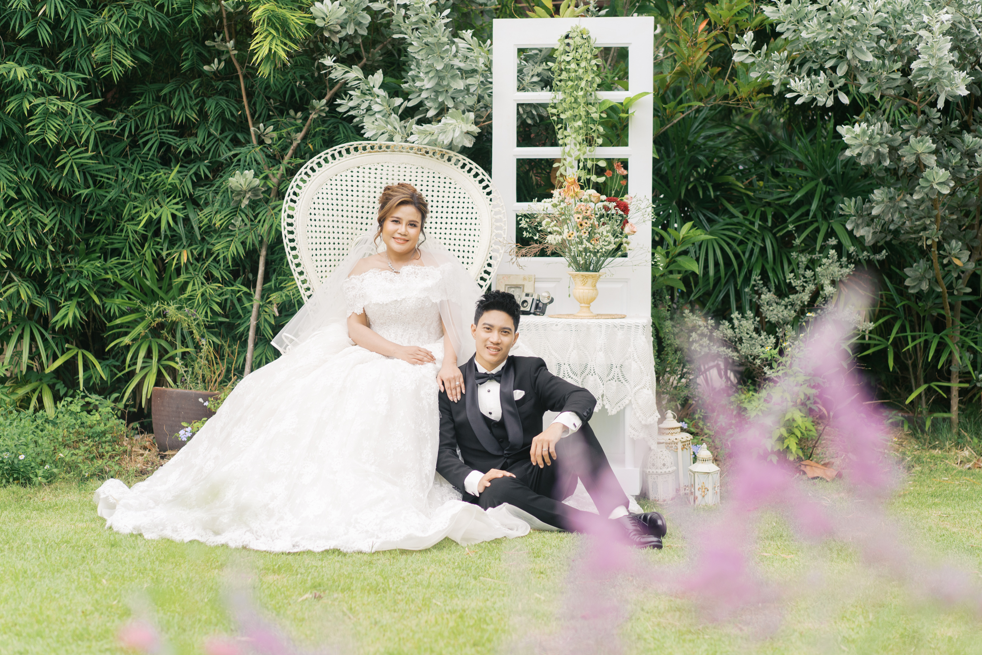 thai wedding photo at Maison de Mamie wedding venue, garden wedding, Thai wedding ceremony, Thailand wedding destination,
Thailand wedding venue, vintage wedding