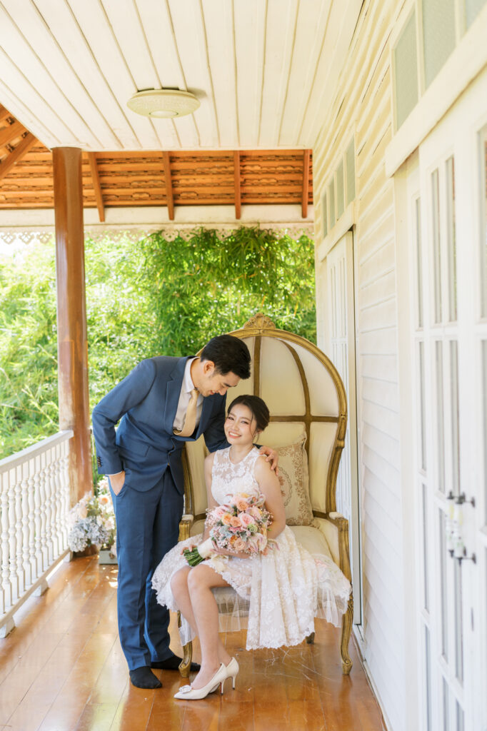 thai wedding photo at Maison de Mamie wedding venue, garden wedding, Thai wedding ceremony, Thailand wedding destination,
Thailand wedding venue, vintage wedding