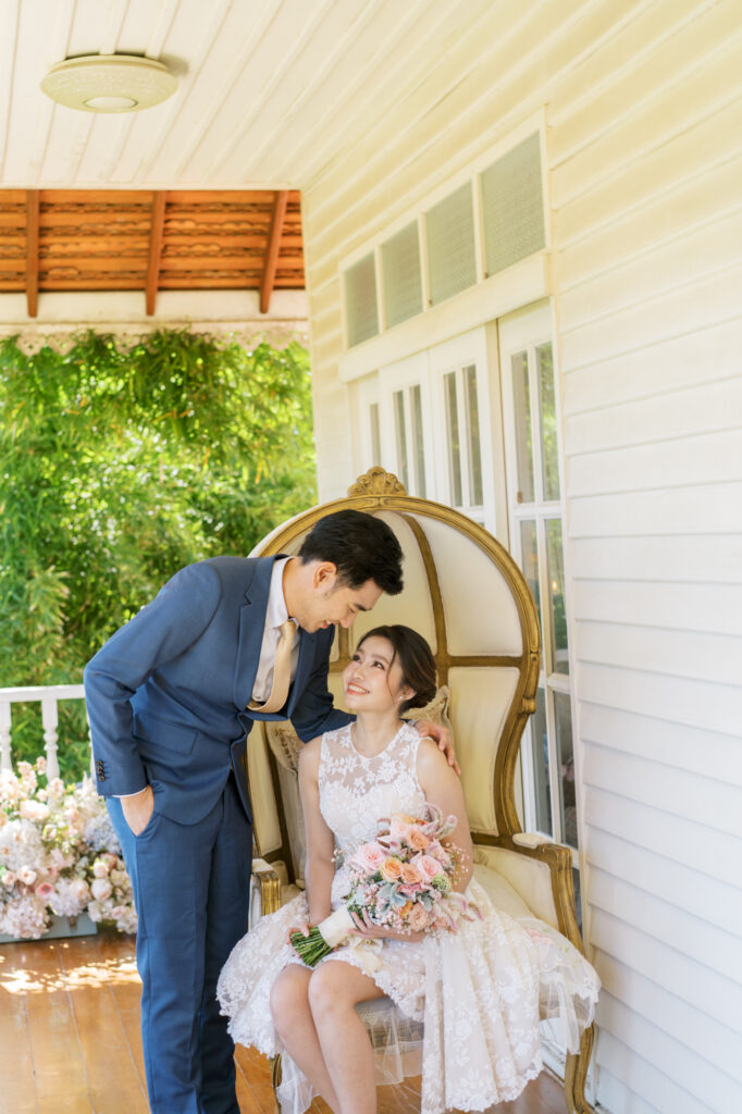 thai wedding photo at Maison de Mamie wedding venue, garden wedding, Thai wedding ceremony, Thailand wedding destination,
Thailand wedding venue, vintage wedding