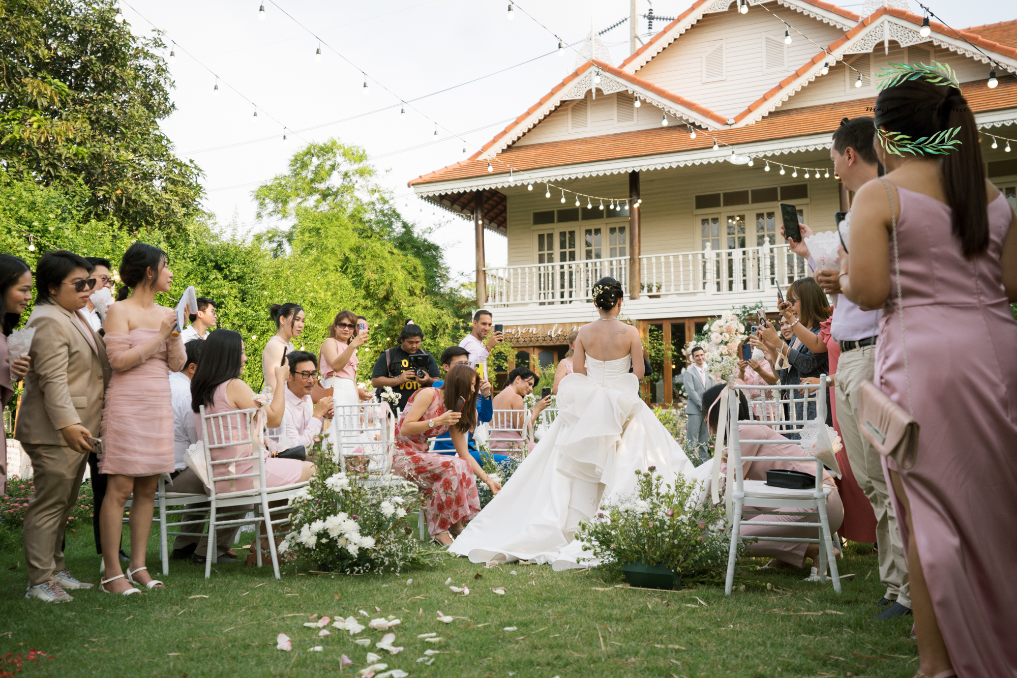 garden wedding, vow ceremony, maison de mamie wedding venue, Thailand wedding venue, สถานที่จัดงานแต่งงาน, เมซองเดอมามี, สถานที่จัดงานในสวน