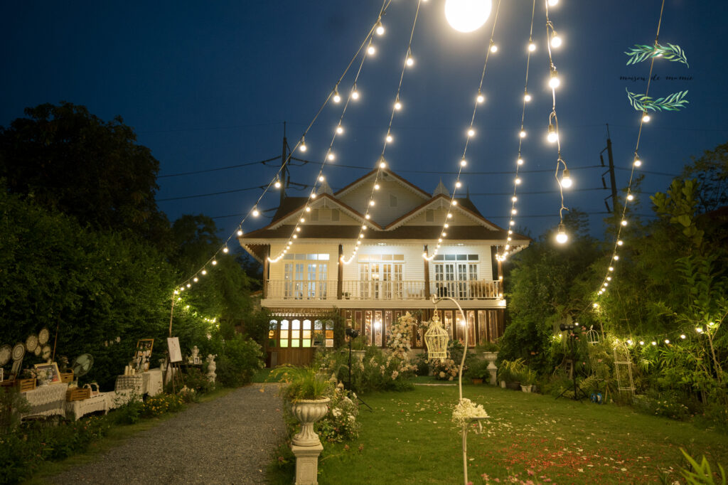 garden wedding, vow ceremony, maison de mamie wedding venue, Thailand wedding venue, สถานที่จัดงานแต่งงาน, เมซองเดอมามี, สถานที่จัดงานในสวน