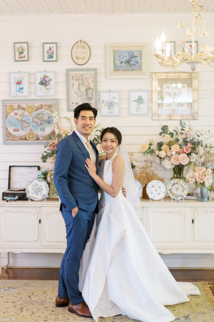 thai wedding photo at Maison de Mamie wedding venue, garden wedding, Thai wedding ceremony, Thailand wedding destination,
Thailand wedding venue, vintage wedding