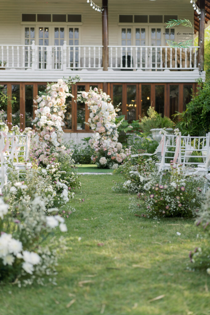 garden wedding, vow ceremony, maison de mamie wedding venue, Thailand wedding venue, สถานที่จัดงานแต่งงาน, เมซองเดอมามี, สถานที่จัดงานในสวน