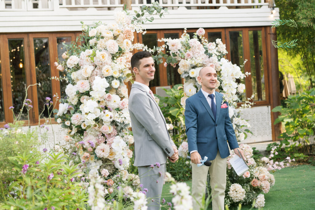 garden wedding, vow ceremony, maison de mamie wedding venue, Thailand wedding venue, สถานที่จัดงานแต่งงาน, เมซองเดอมามี, สถานที่จัดงานในสวน