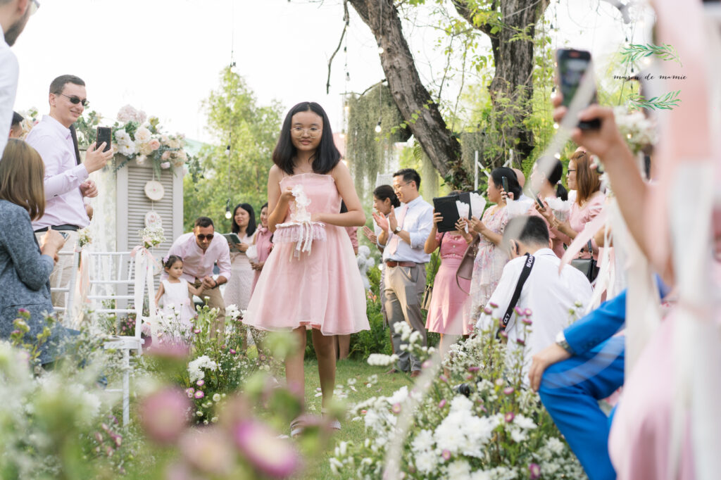 garden wedding, vow ceremony, maison de mamie wedding venue, Thailand wedding venue, สถานที่จัดงานแต่งงาน, เมซองเดอมามี, สถานที่จัดงานในสวน
