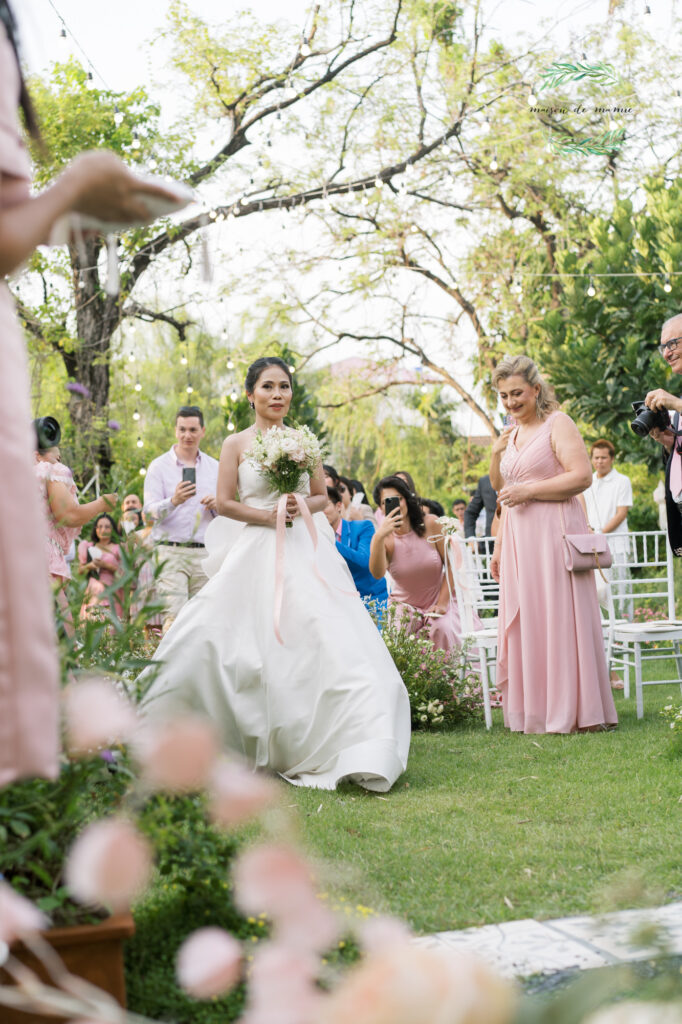 garden wedding, vow ceremony, maison de mamie wedding venue, Thailand wedding venue, สถานที่จัดงานแต่งงาน, เมซองเดอมามี, สถานที่จัดงานในสวน