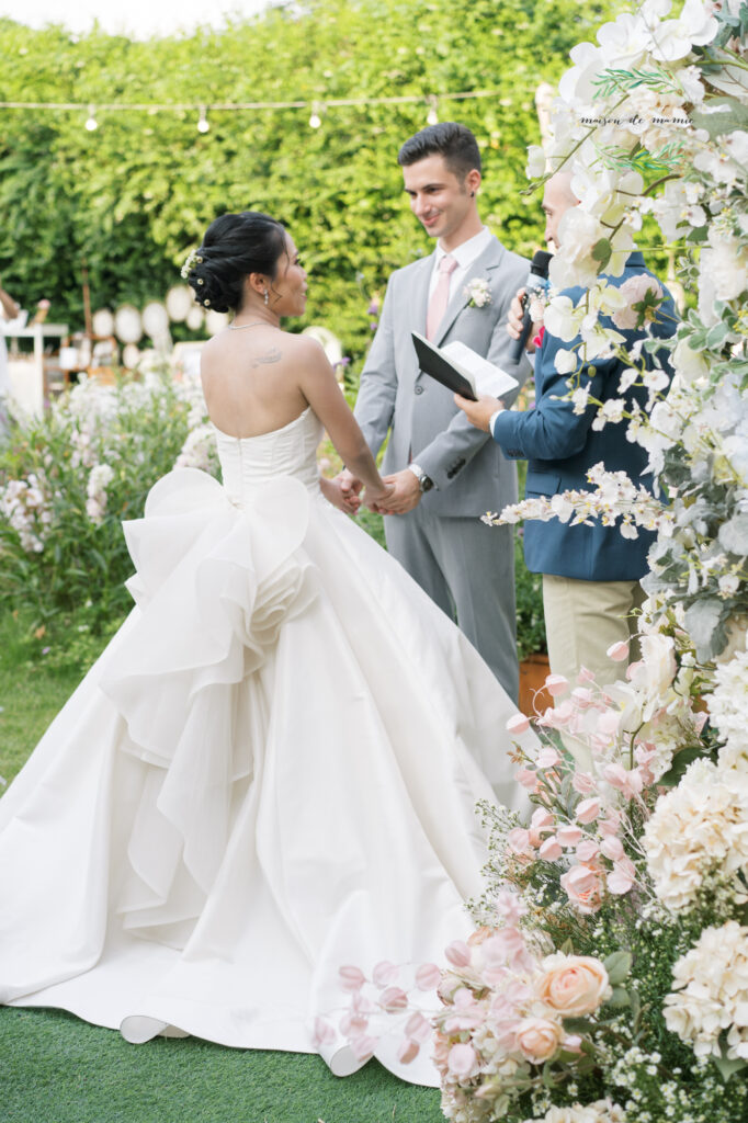 garden wedding, vow ceremony, maison de mamie wedding venue, Thailand wedding venue, สถานที่จัดงานแต่งงาน, เมซองเดอมามี, สถานที่จัดงานในสวน