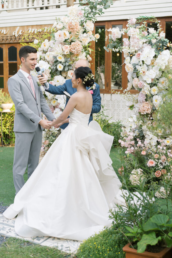garden wedding, vow ceremony, maison de mamie wedding venue, Thailand wedding venue, สถานที่จัดงานแต่งงาน, เมซองเดอมามี, สถานที่จัดงานในสวน
