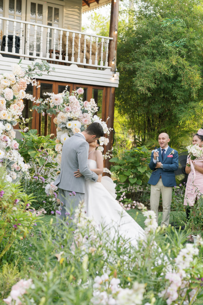 garden wedding, vow ceremony, maison de mamie wedding venue, Thailand wedding venue, สถานที่จัดงานแต่งงาน, เมซองเดอมามี, สถานที่จัดงานในสวน