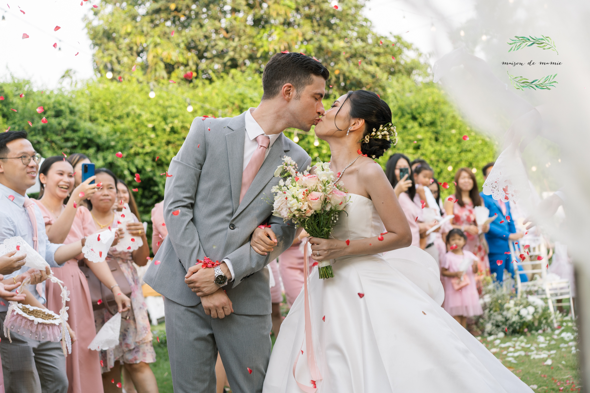 garden wedding, vow ceremony, maison de mamie wedding venue, Thailand wedding venue, สถานที่จัดงานแต่งงาน, เมซองเดอมามี, สถานที่จัดงานในสวน