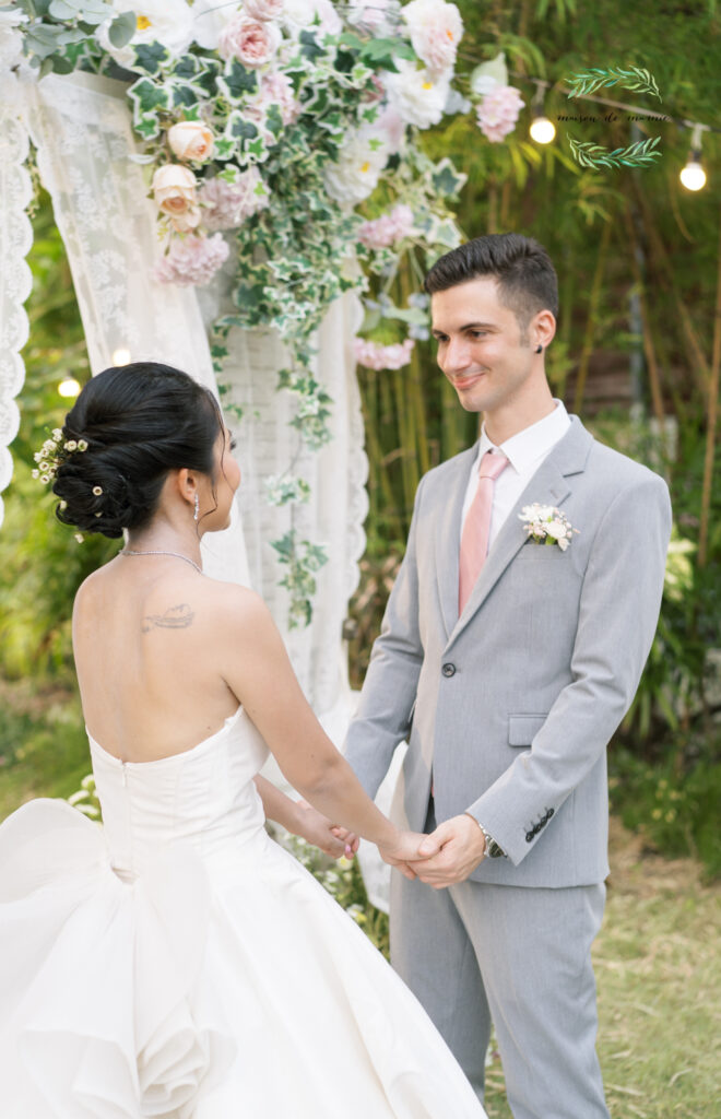 garden wedding, vow ceremony, maison de mamie wedding venue, Thailand wedding venue, สถานที่จัดงานแต่งงาน, เมซองเดอมามี, สถานที่จัดงานในสวน