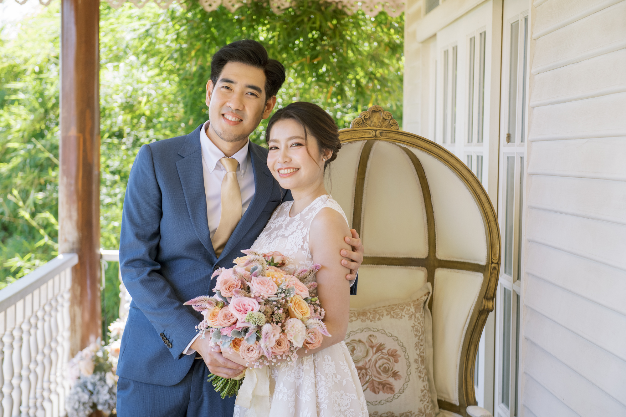 thai wedding photo at Maison de Mamie wedding venue, garden wedding, Thai wedding ceremony, Thailand wedding destination,
Thailand wedding venue, vintage wedding