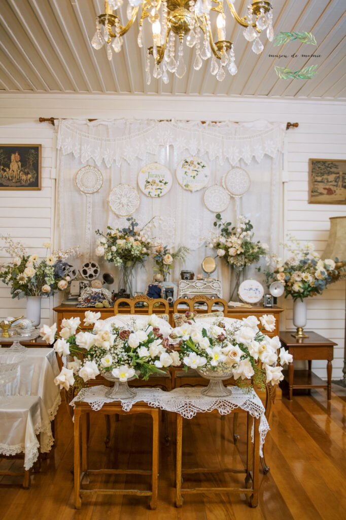 maisondemamie, wedding venue, vintage wedding, classic wedding, เมซองเดอมามี, สถานที่จัดงานแต่งงาน, gardenwedding, สถานที่จัดงานแต่งงานในสวน,พิธียกน้ำชา