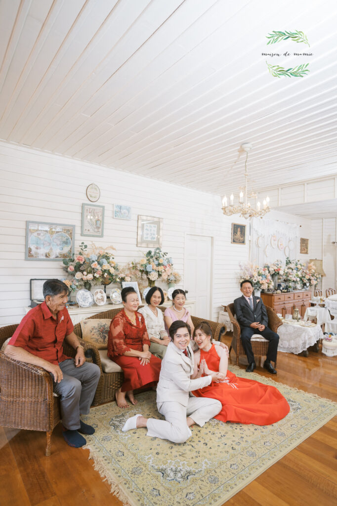 thai wedding photo at Maison de Mamie wedding venue, garden wedding, Thai wedding ceremony, Thailand wedding destination,
Thailand wedding venue, vintage wedding
