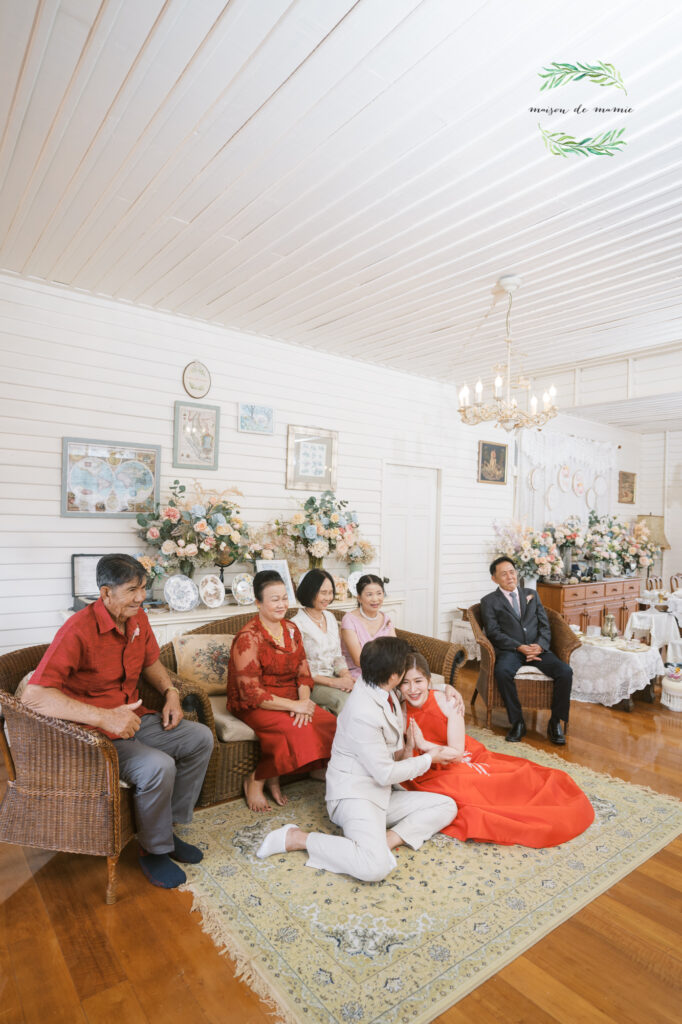 thai wedding photo at Maison de Mamie wedding venue, garden wedding, Thai wedding ceremony, Thailand wedding destination,
Thailand wedding venue, vintage wedding