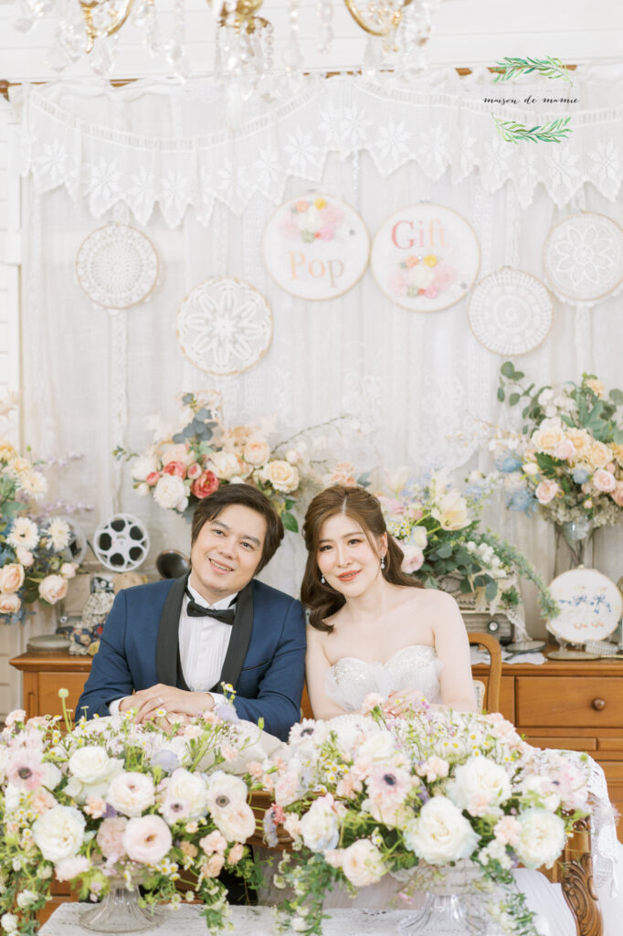 thai wedding photo at Maison de Mamie wedding venue, garden wedding, Thai wedding ceremony, Thailand wedding destination,
Thailand wedding venue, vintage wedding