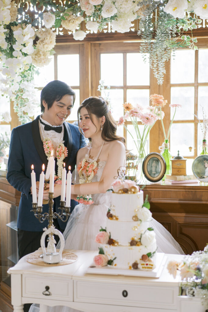 thai wedding photo at Maison de Mamie wedding venue, garden wedding, Thai wedding ceremony, Thailand wedding destination,
Thailand wedding venue, vintage wedding