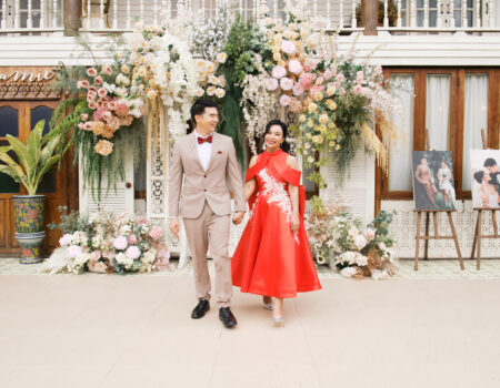 thai wedding photo at Maison de Mamie wedding venue, garden wedding, Thai wedding ceremony, Thailand wedding destination, Thailand wedding venue, vintage wedding