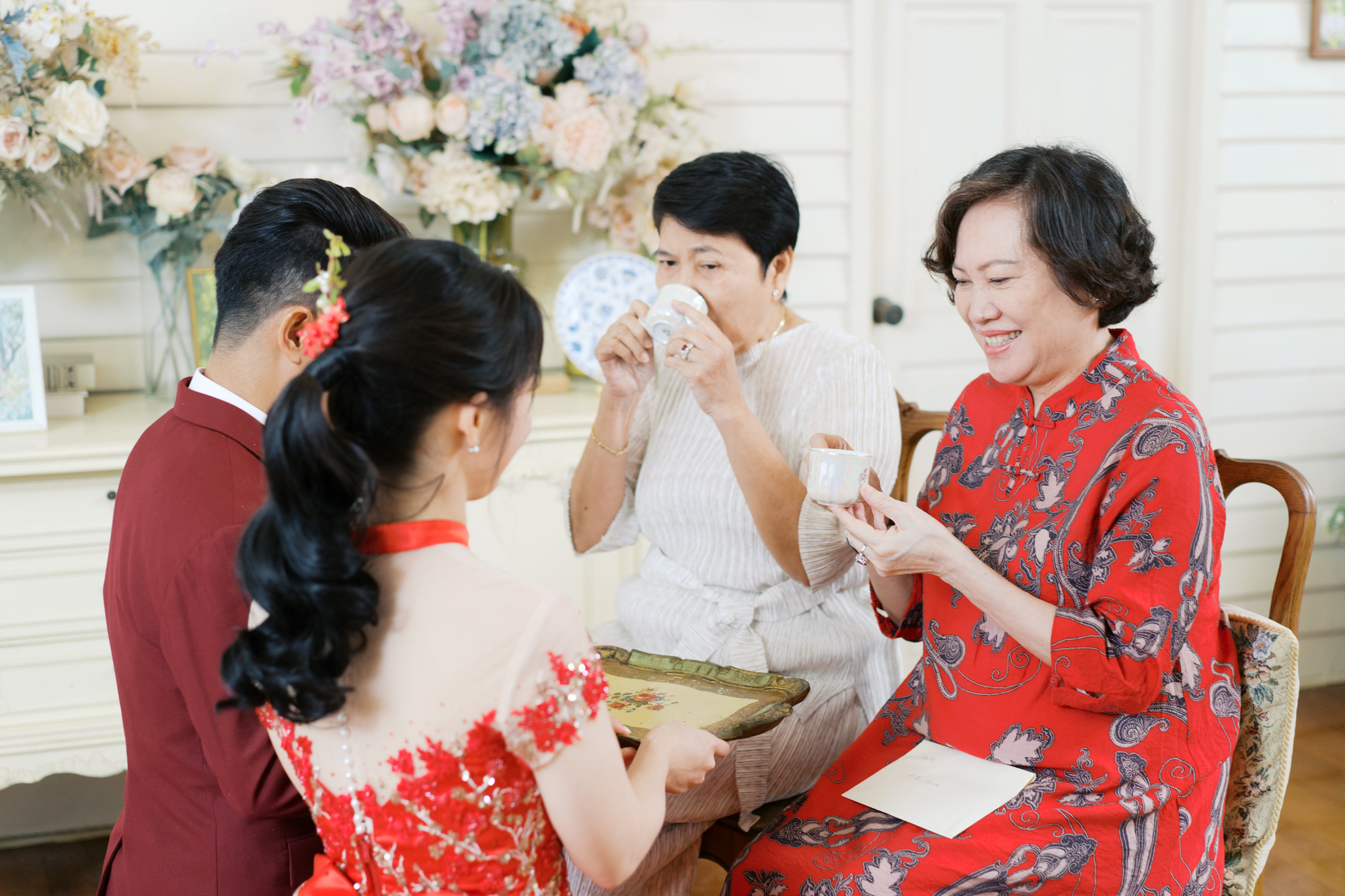 wedding venue, thai wedding venue, garden wedding, cottage garden, Chinese tea ceremony, maison de mamie wedding venue, เมซองเดอมามี, สถานที่จัดงานแต่งงาน, vintage and classic