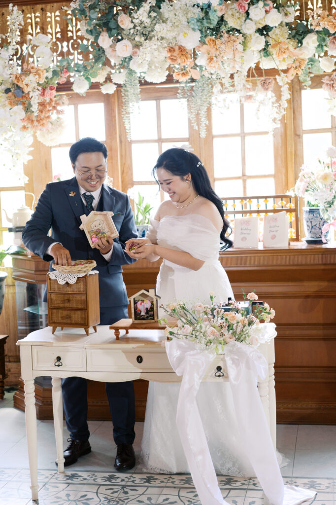 สถานที่จัดงานแต่งงานสมุทรปราการ, wedding venue, Thai house wedding, maison de mamie, garden wedding, vintage wedding, classic wedding, งานแต่งงานในสวน