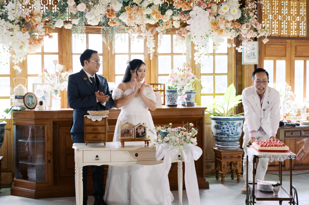 สถานที่จัดงานแต่งงานสมุทรปราการ, wedding venue, Thai house wedding, maison de mamie, garden wedding, vintage wedding, classic wedding, งานแต่งงานในสวน