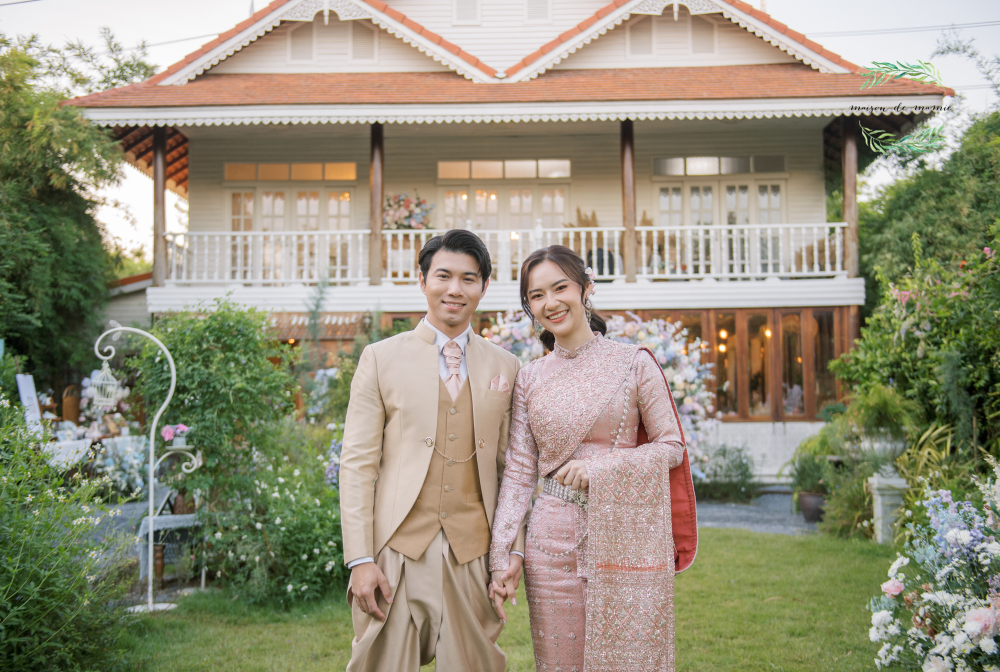 สถานที่จัดงานแต่งงานสมุทรปราการ, wedding venue, Thai house wedding, maison de mamie, garden wedding, vintage wedding, classic wedding, งานแต่งงานในสวน,พิธีไทย, thaiweddingceremony