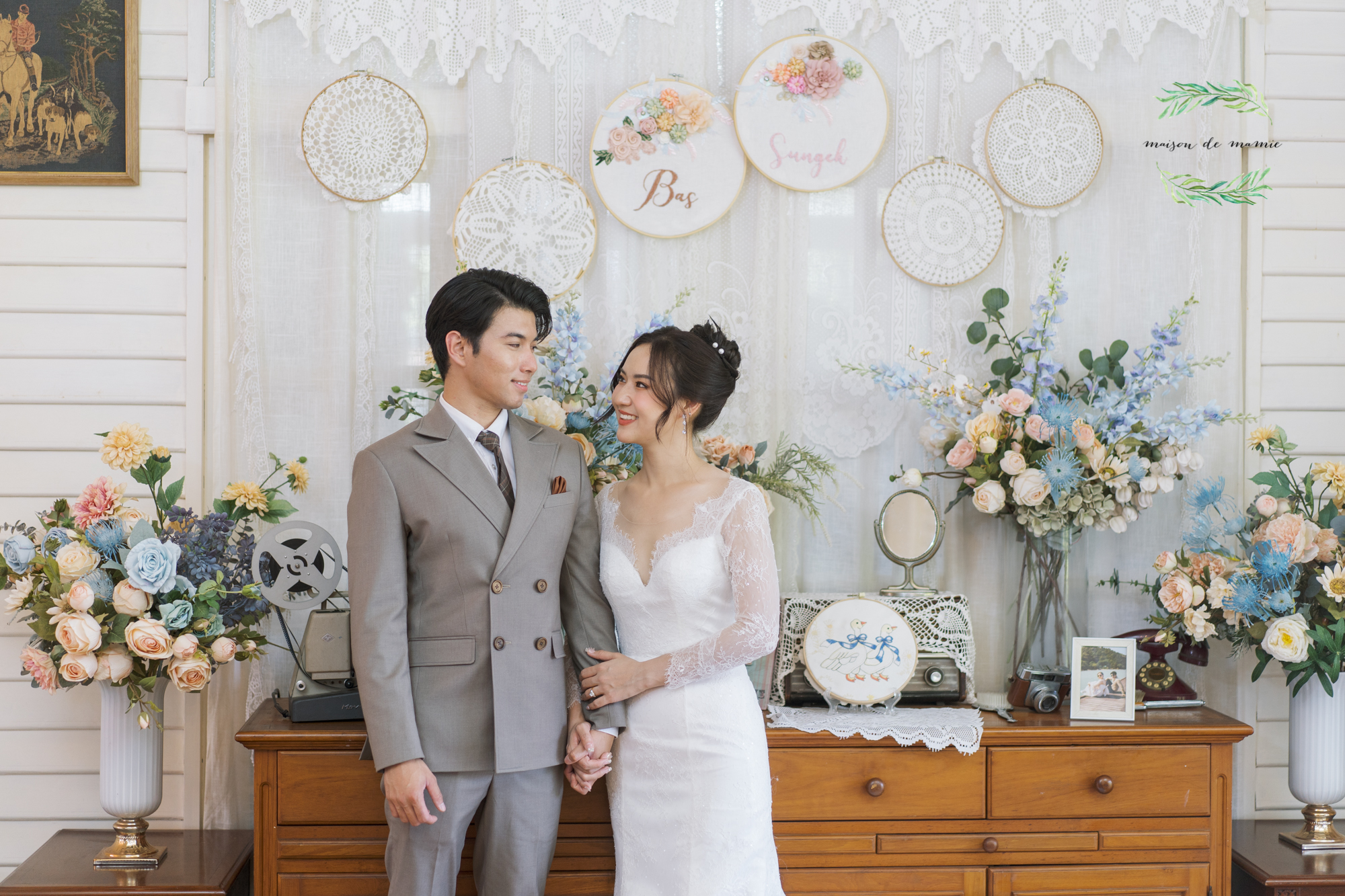 สถานที่จัดงานแต่งงานสมุทรปราการ, wedding venue, Thai house wedding, maison de mamie, garden wedding, vintage wedding, classic wedding, งานแต่งงานในสวน,พิธีไทย, thaiweddingceremony