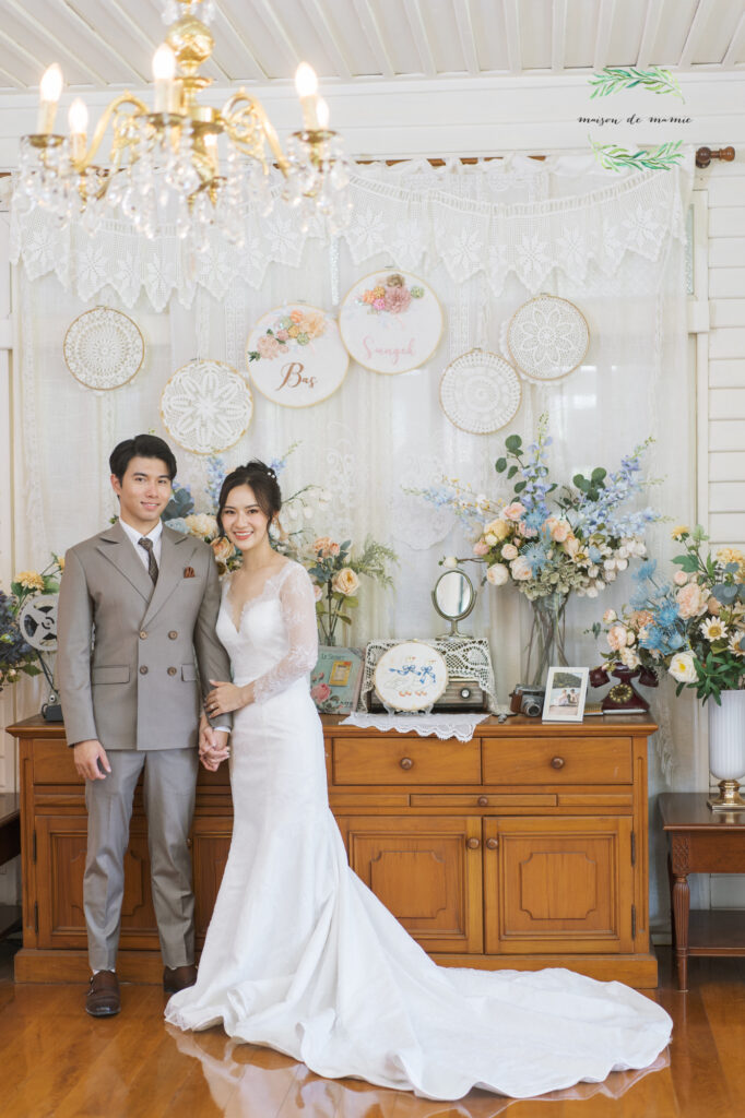 สถานที่จัดงานแต่งงานสมุทรปราการ, wedding venue, Thai house wedding, maison de mamie, garden wedding, vintage wedding, classic wedding, งานแต่งงานในสวน,พิธีไทย, thaiweddingceremony