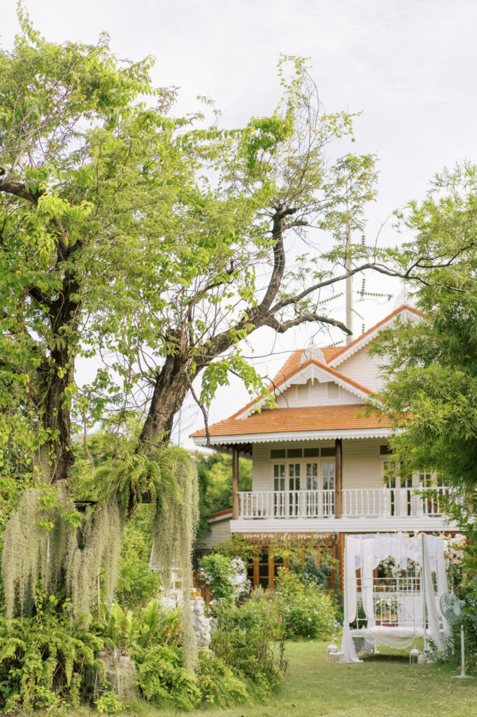 สถานที่จัดงานแต่งงานสมุทรปราการ, wedding venue, Thai house wedding, maison de mamie, garden wedding, vintage wedding, classic wedding, งานแต่งงานในสวน