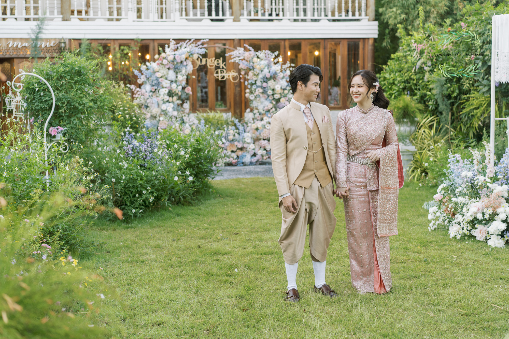 สถานที่จัดงานแต่งงานสมุทรปราการ, wedding venue, Thai house wedding, maison de mamie, garden wedding, vintage wedding, classic wedding, งานแต่งงานในสวน,พิธีไทย, thaiweddingceremony